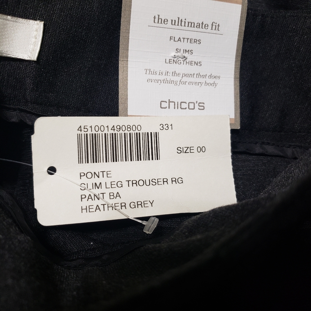 Chico's Sz 00 Reg NWT Ultimate Fit Ponte P… - Picture 11 of 14